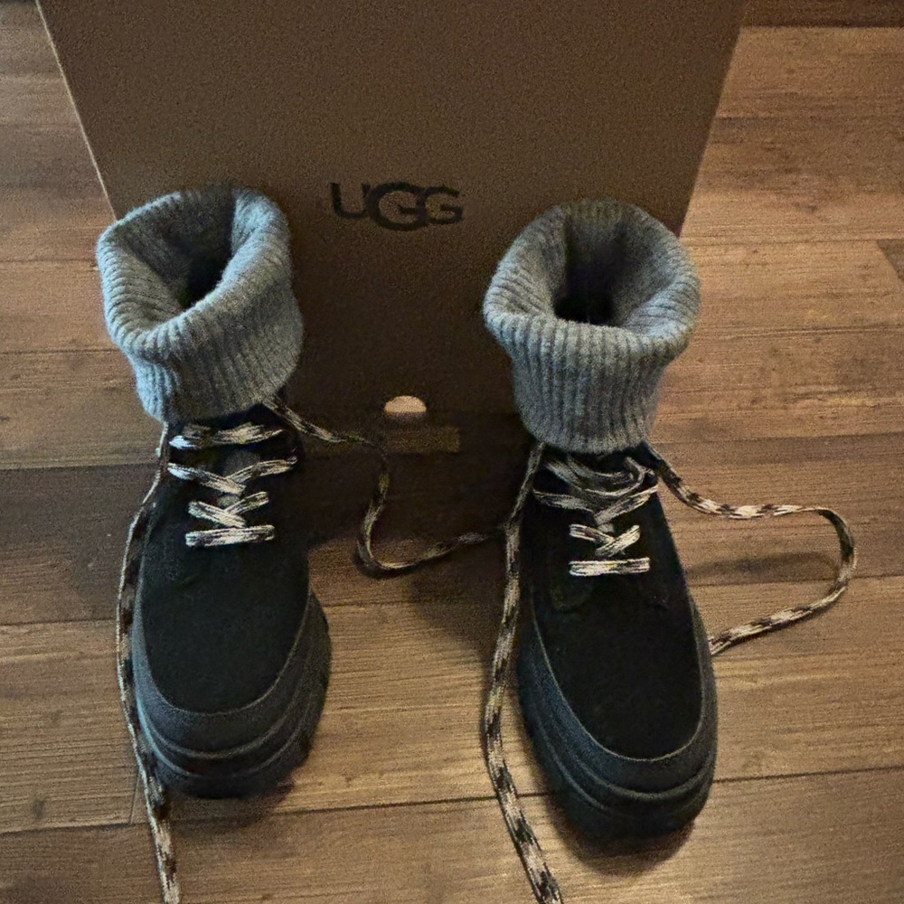 Black Waterproof Ugg Sweater Boots